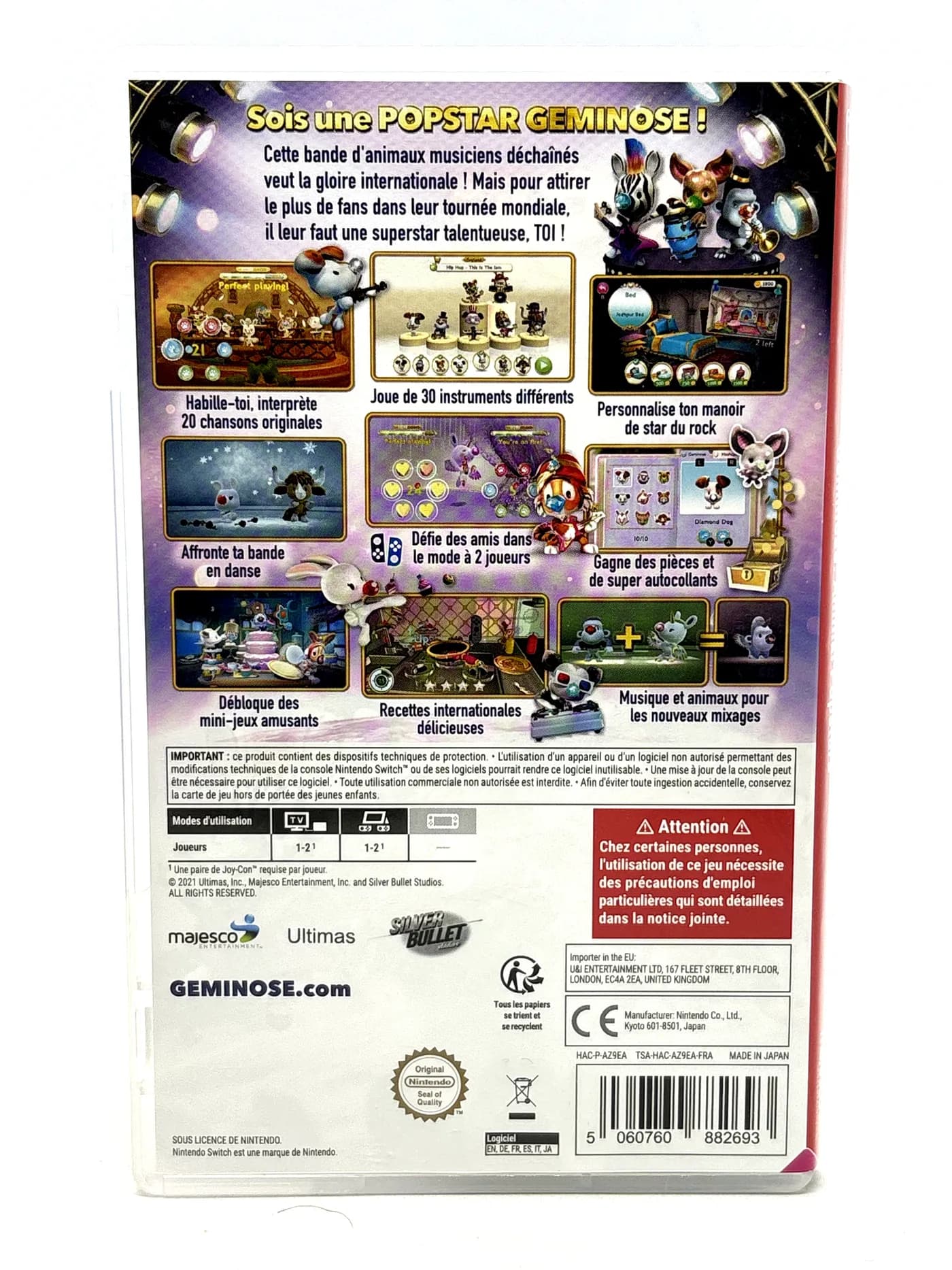 Geminose Animal Popstars Nintendo Switch