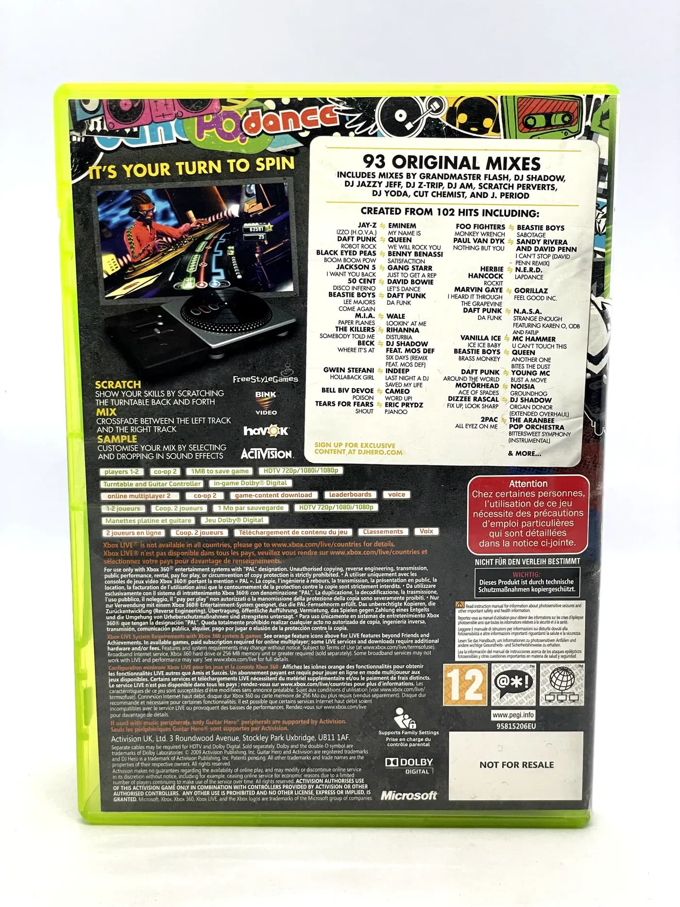 DJ Hero Xbox 360
