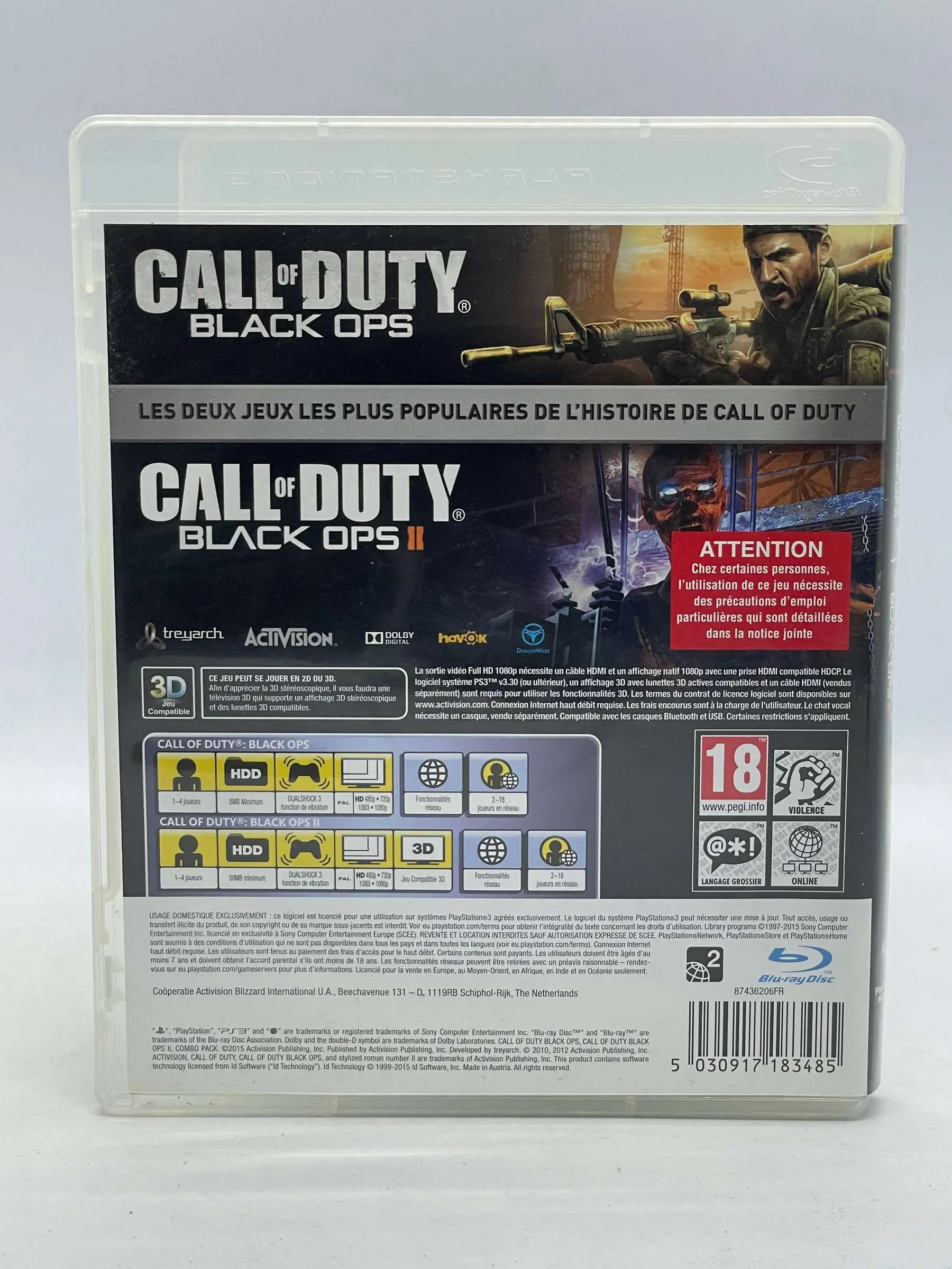 Call of Duty Black Ops + Call of Duty Black Ops II Combo Pack PS3