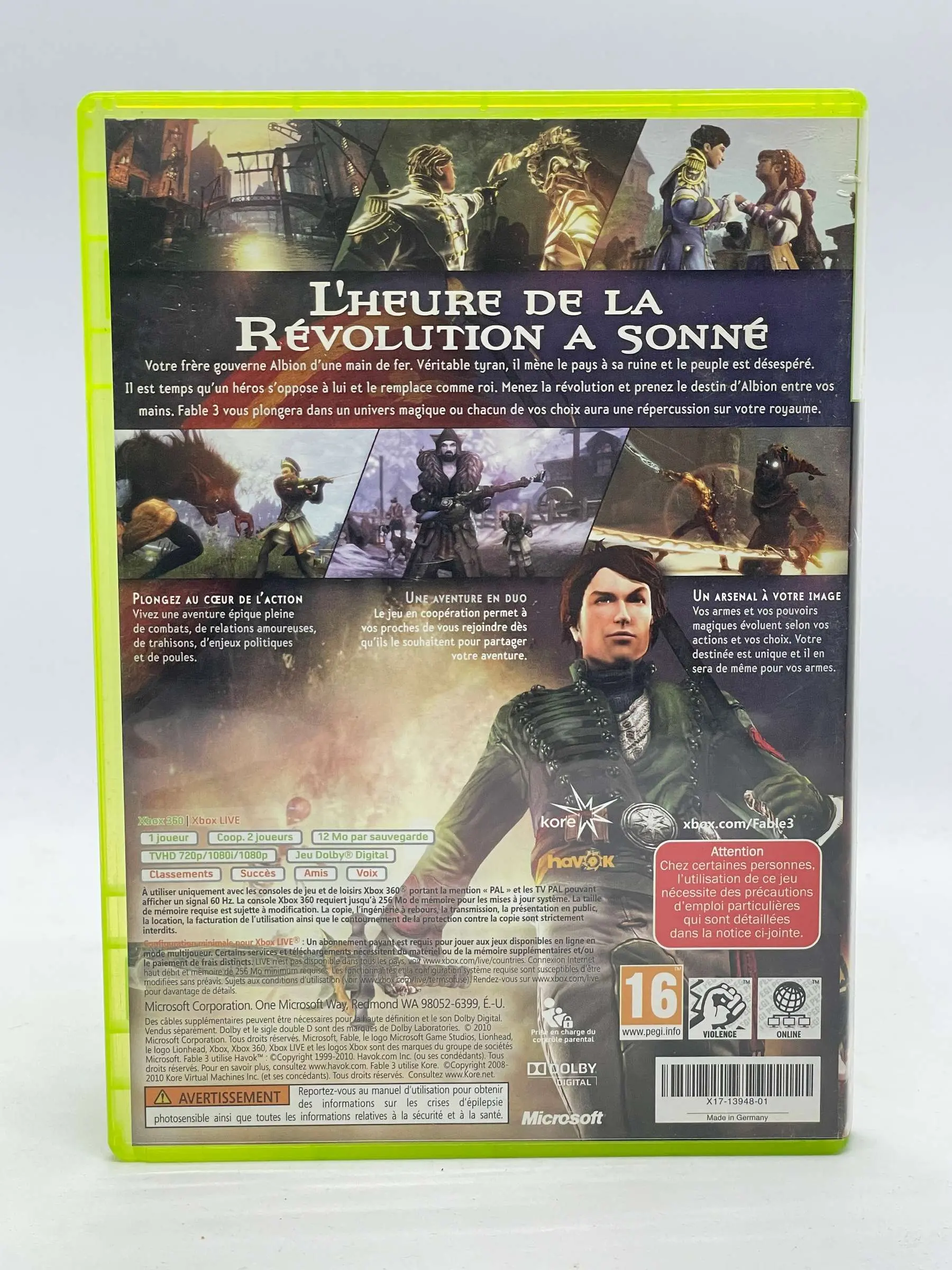 Fable III Xbox 360 (FR) (promo)