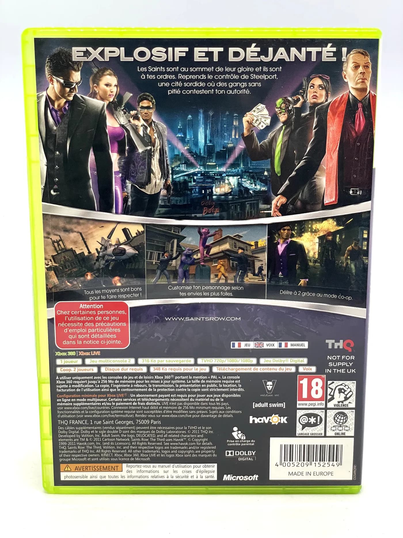 Saints Row The Third Xbox 360