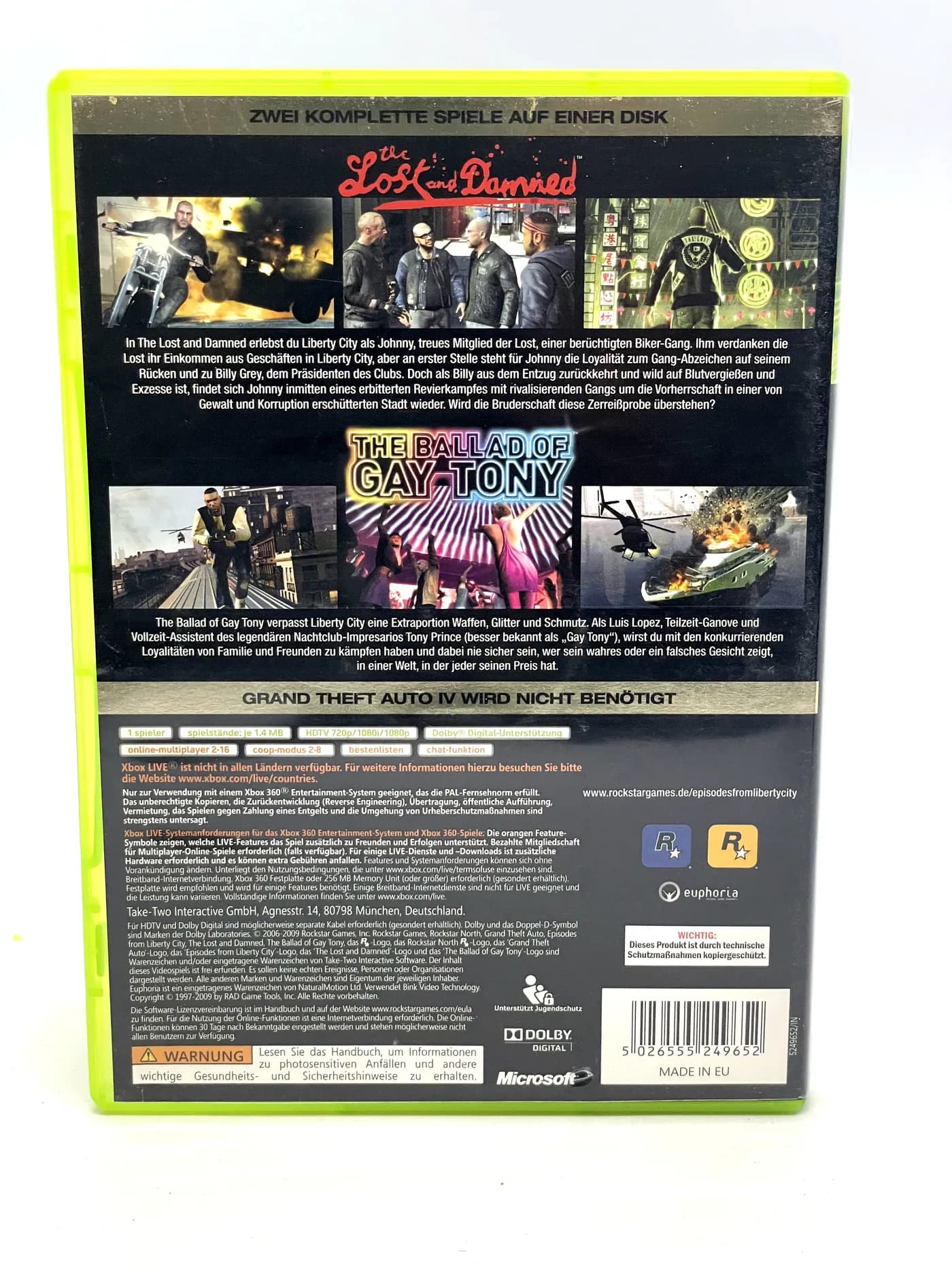 Grand Theft Auto Episodes from Liberty City Xbox 360
