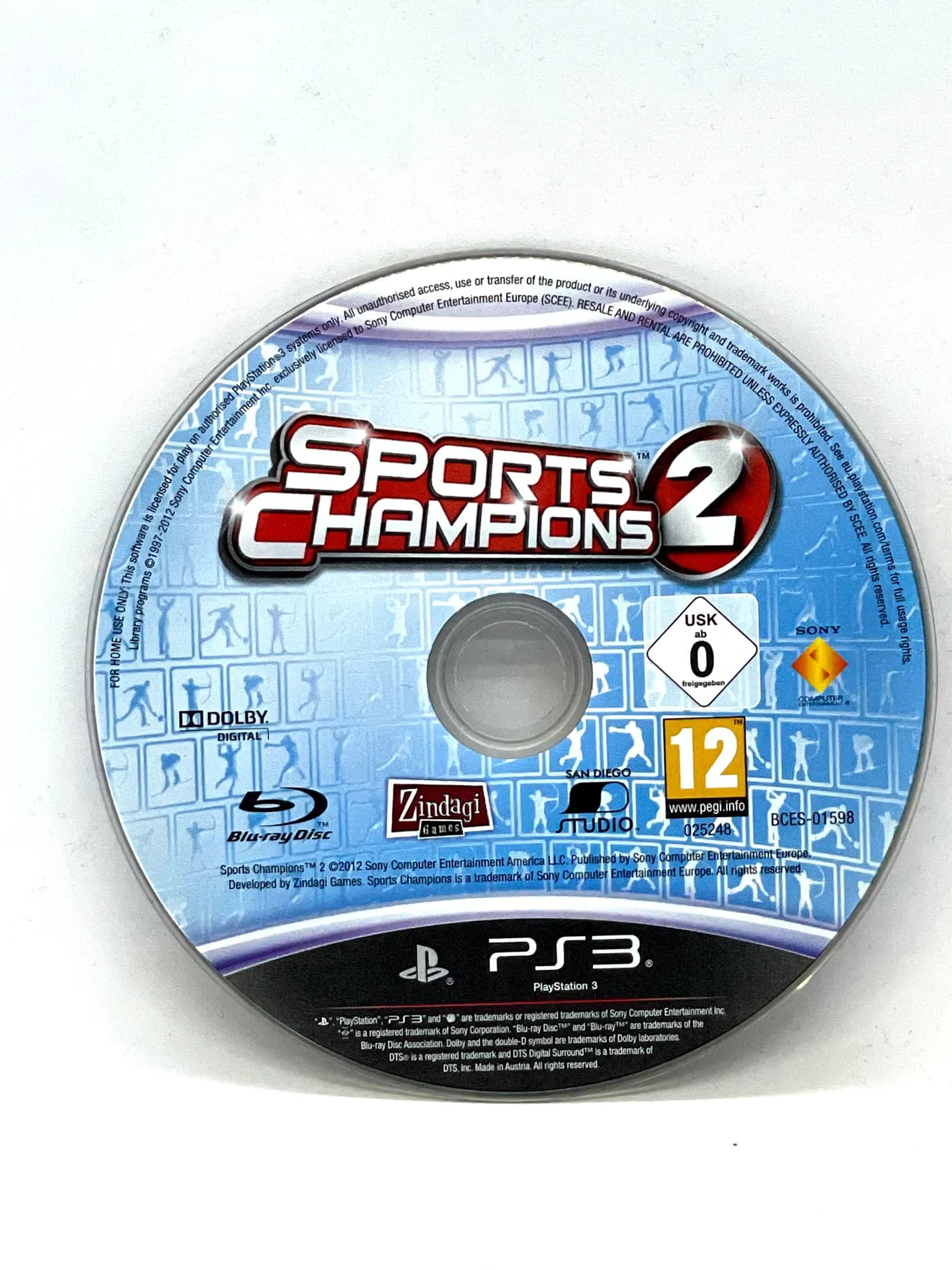 Sports Champions 2 PS3 (game only)
