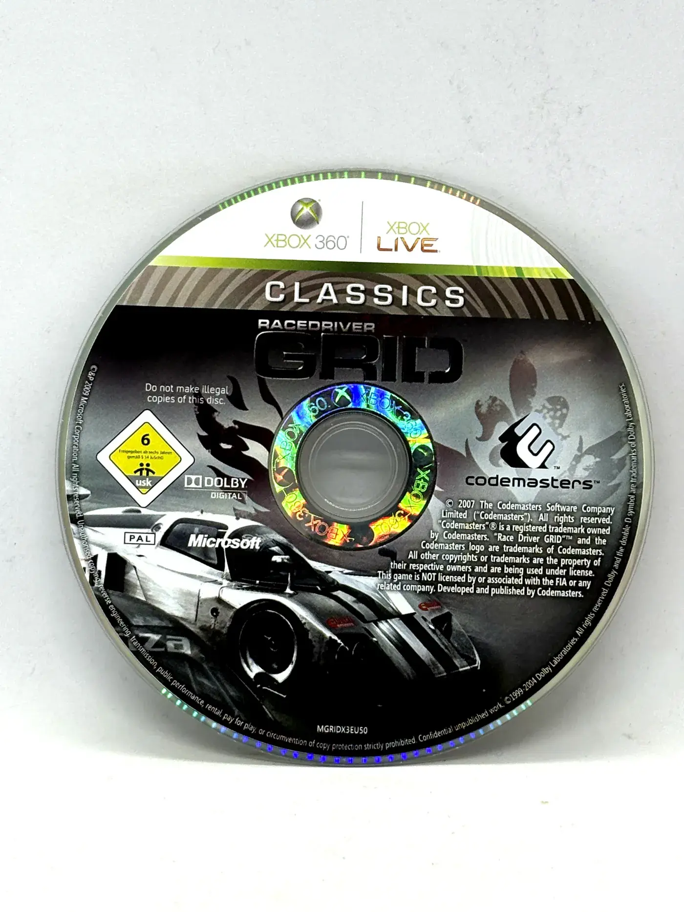 Racerdriver Grid Xbox 360 (game only)