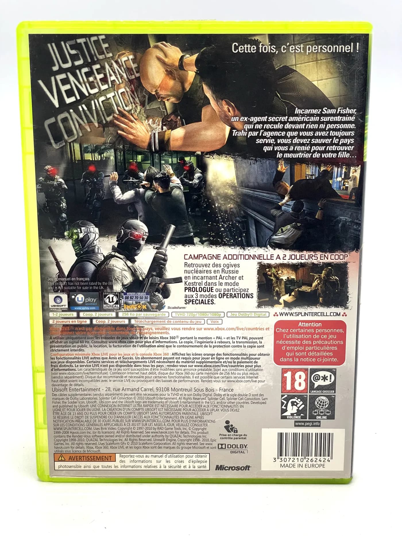 Splinter Cell Conviction Xbox 360