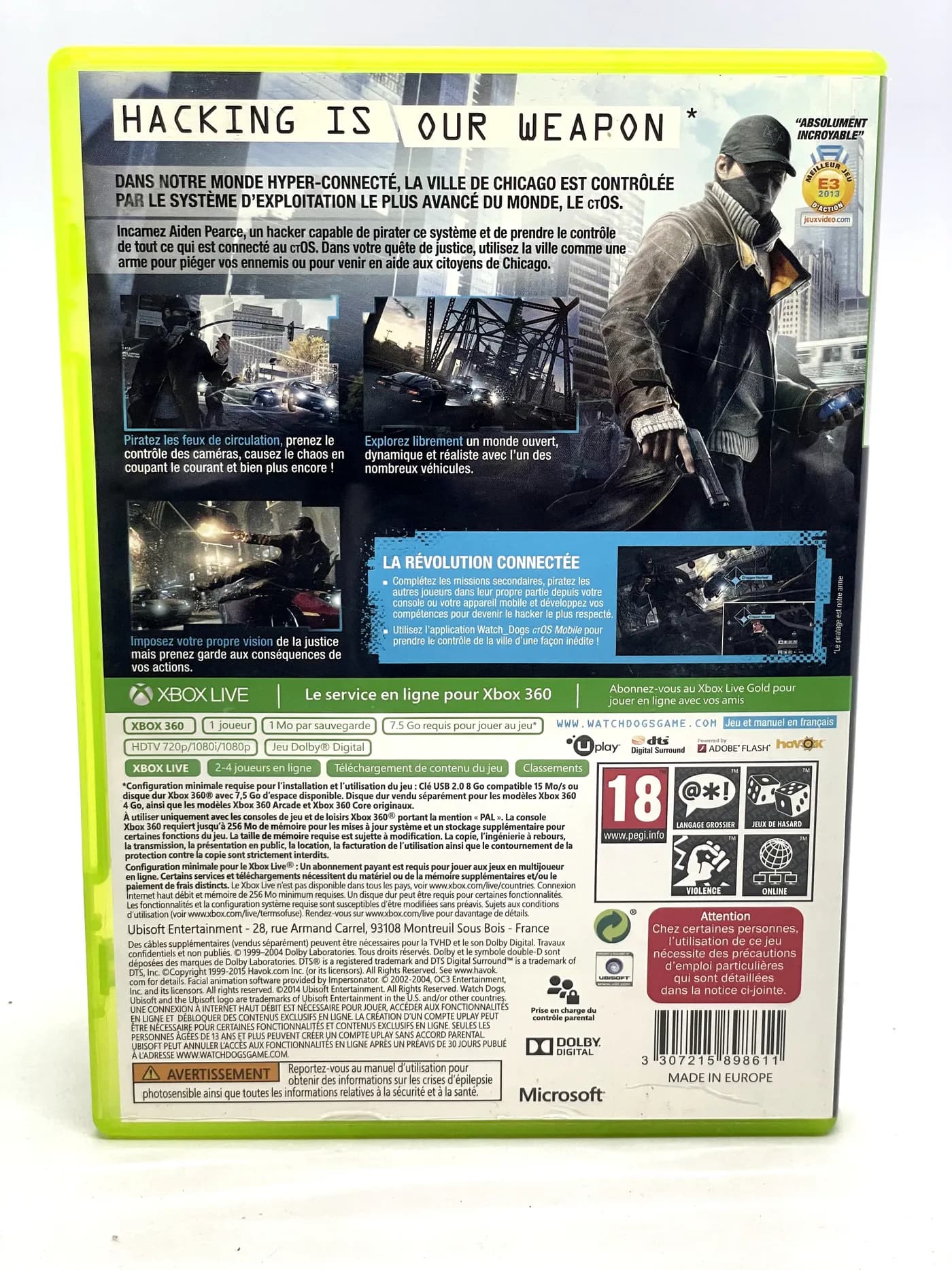 Watch Dogs Xbox 360