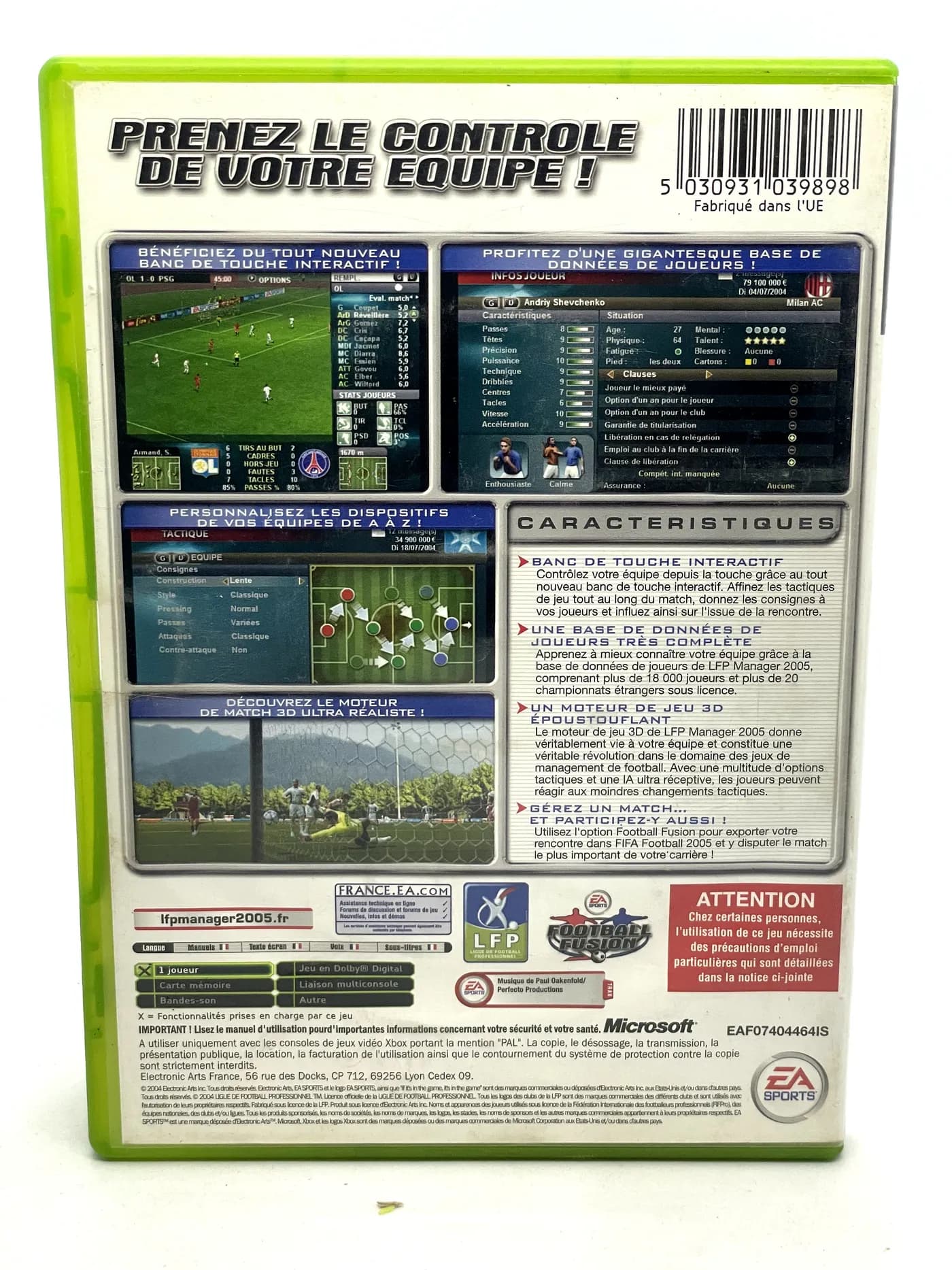 Total Club Manager 2005 Xbox