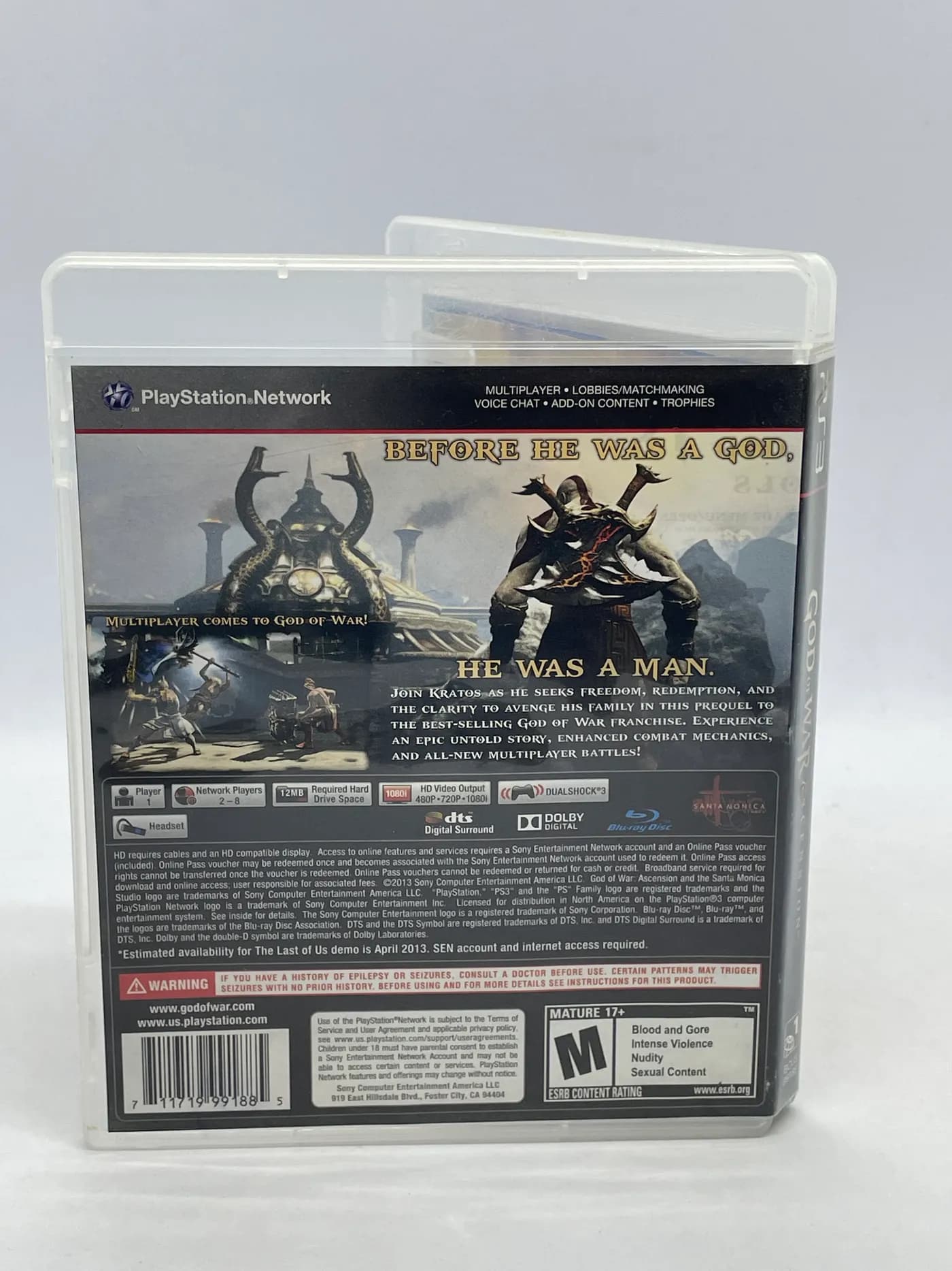 God of War Ascension PS3