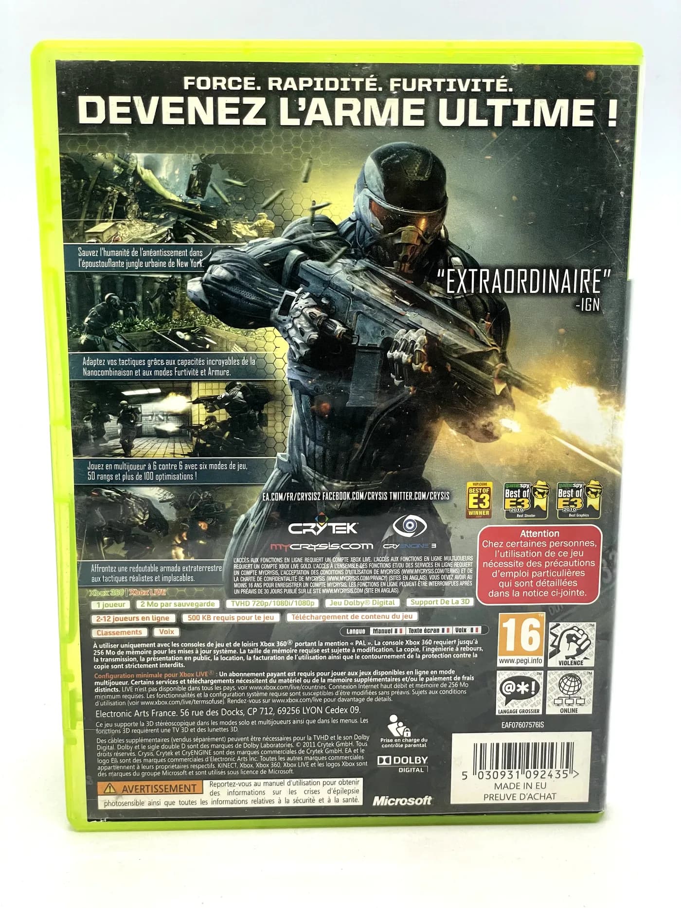 Crysis 2 Xbox 360