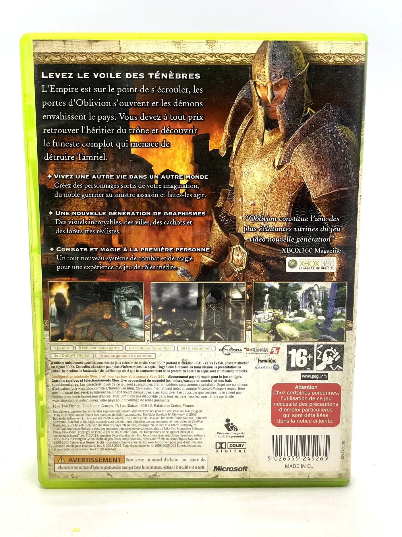 The Elder Scolls IV Oblivion Xbox 360