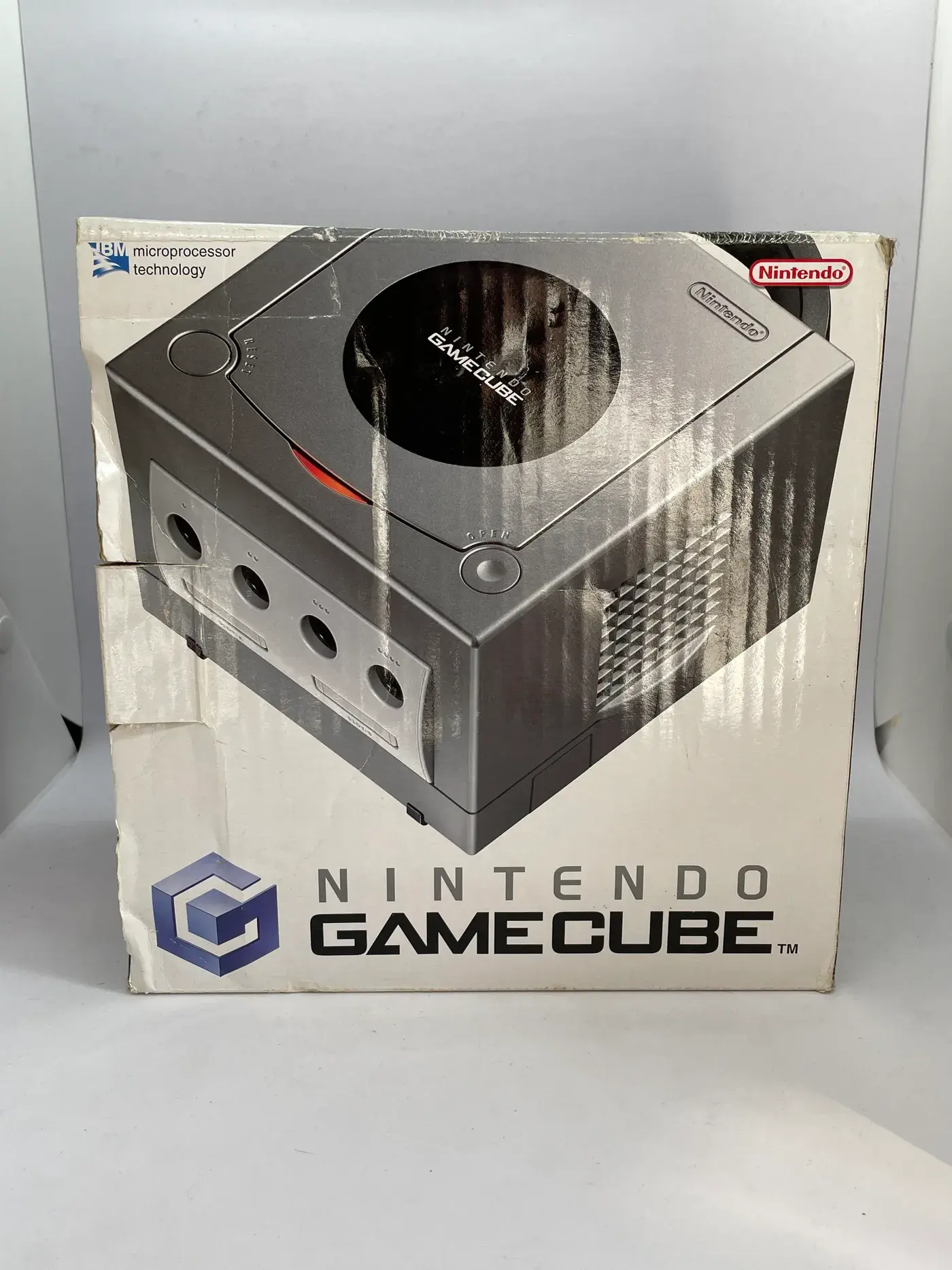 Nintendo GameCube Gray Console + Box + Manual Set
