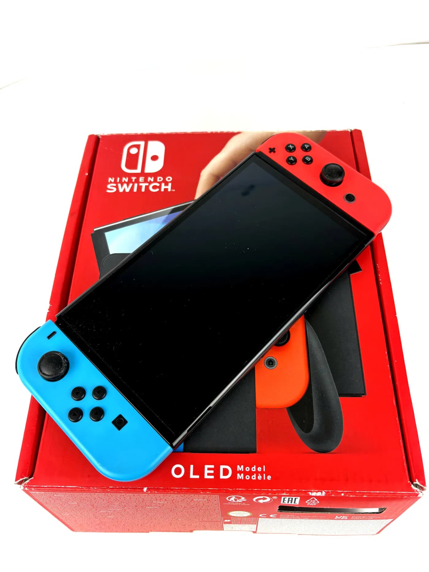 Nintendo Switch Oled Red/Blue Console Complete
