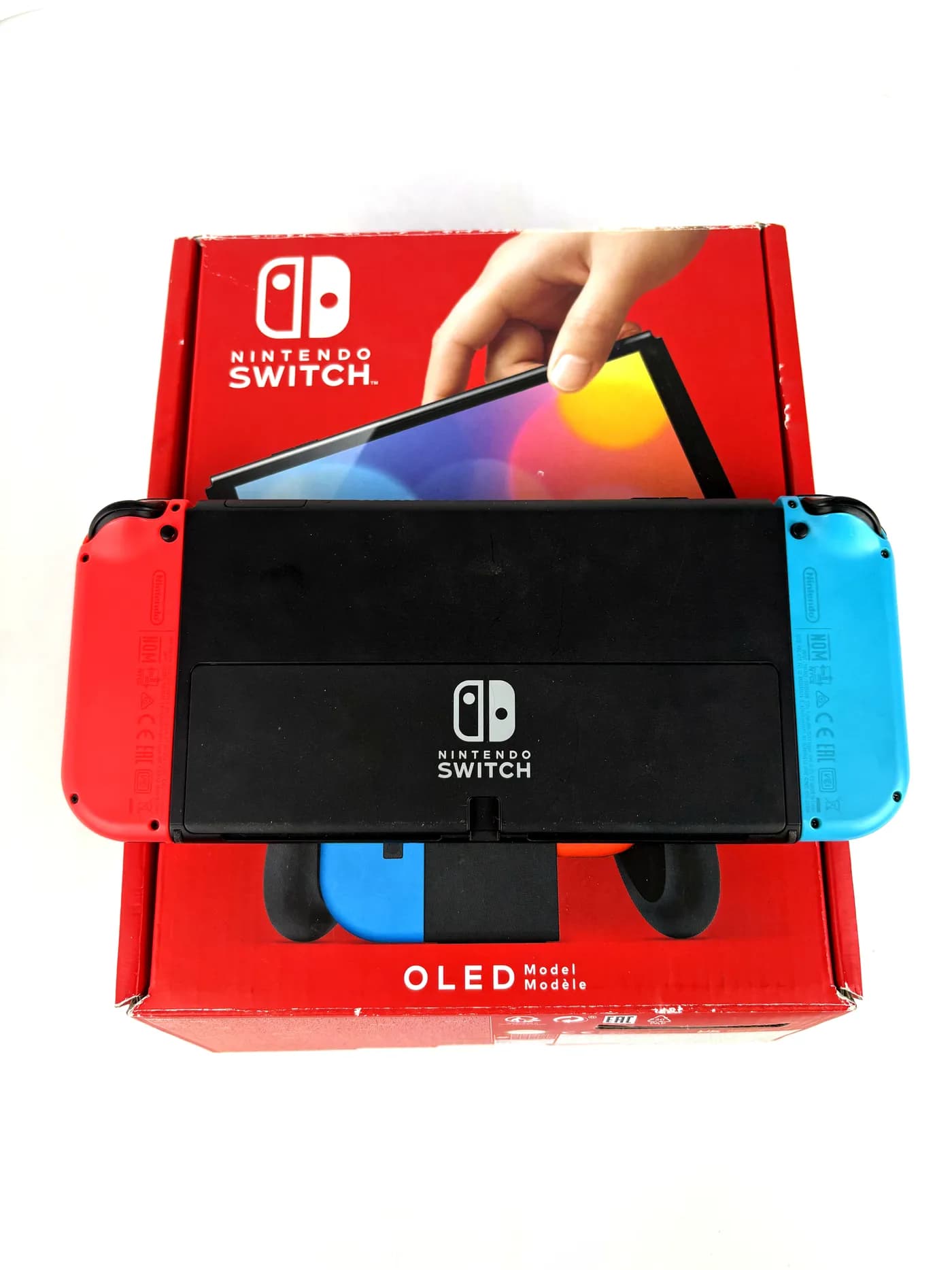 Nintendo Switch Oled Red/Blue Console Complete