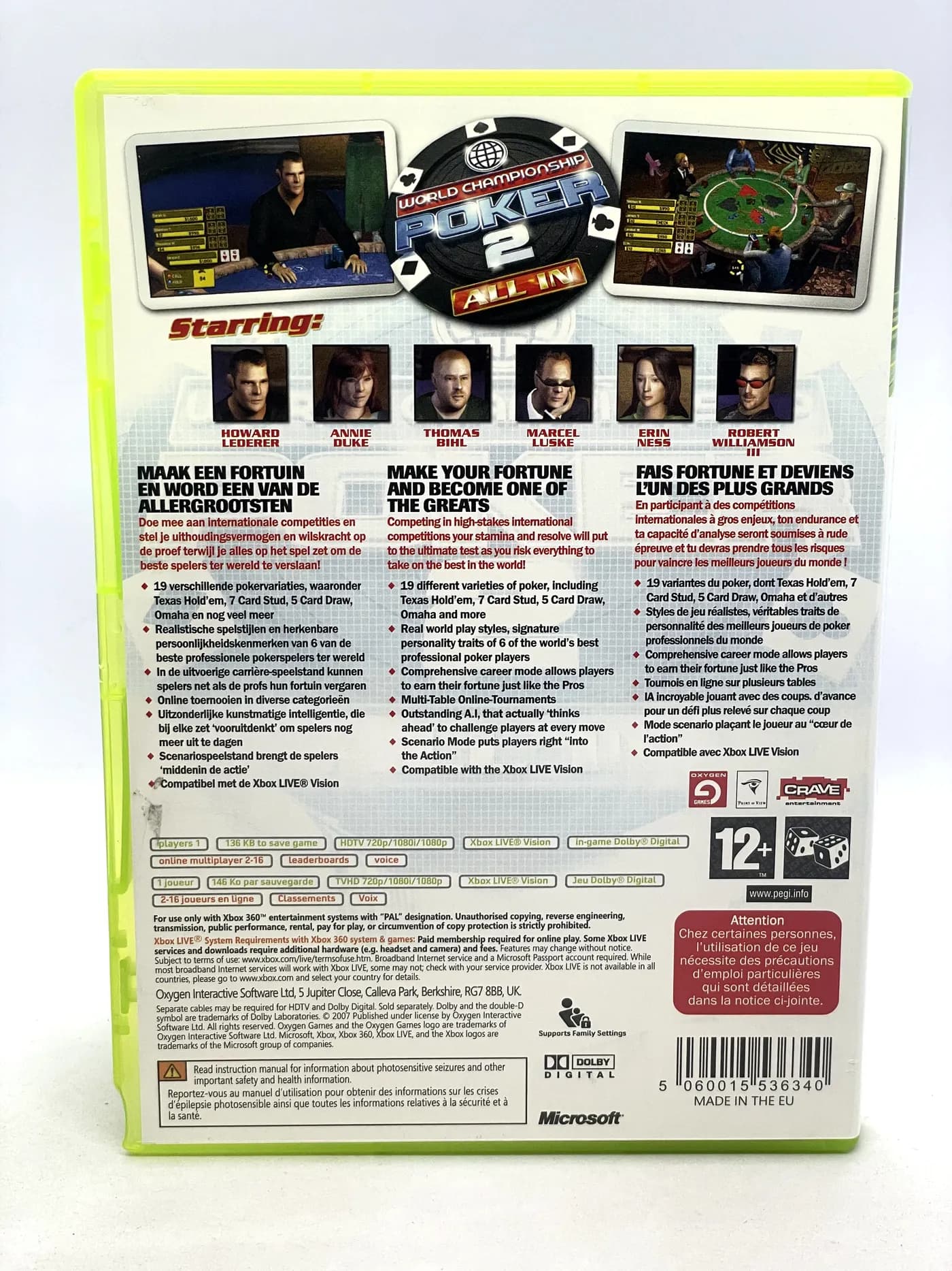 World Championship Poker 2 All In Xbox 360