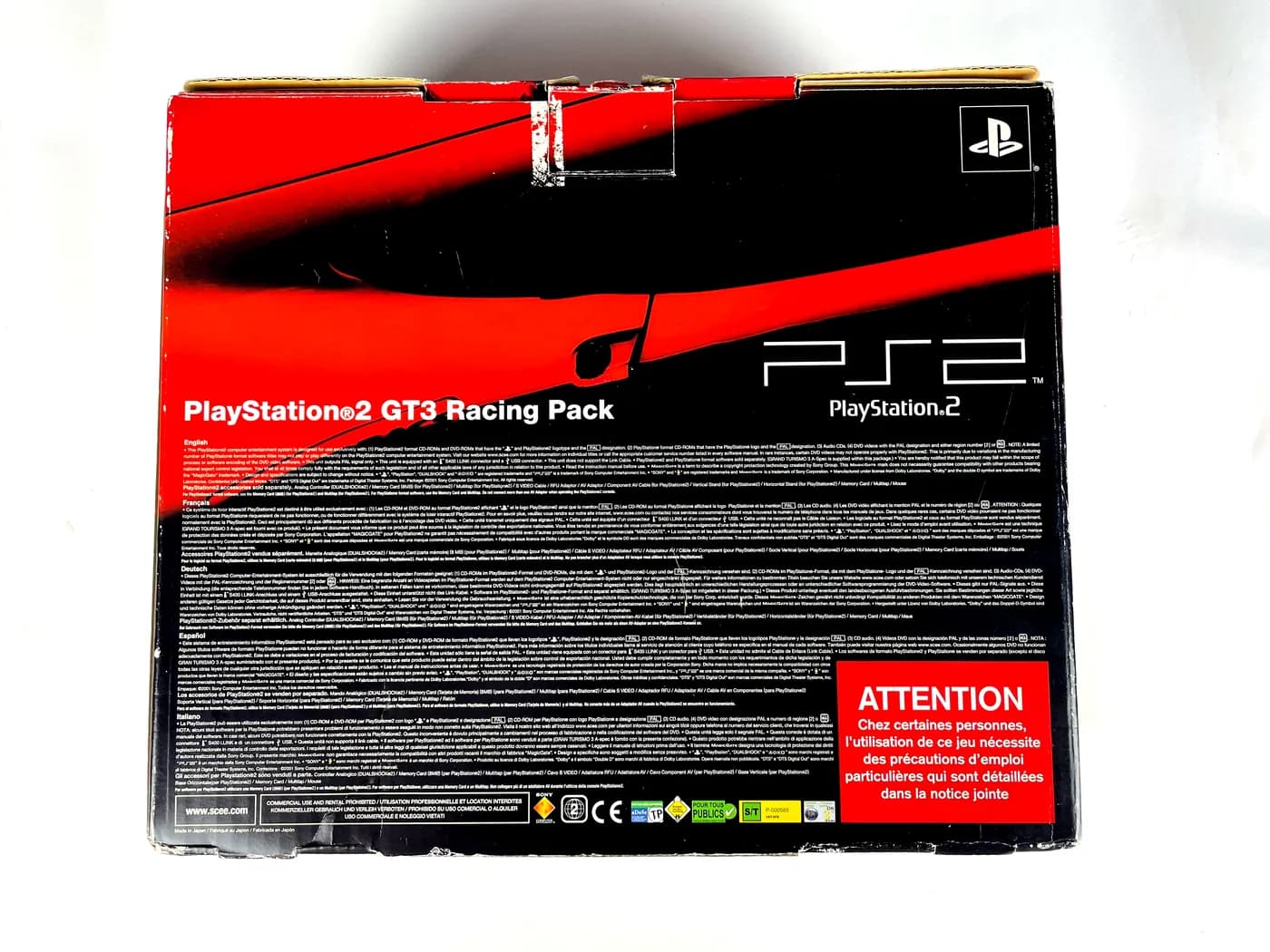 PlayStation 2 PS2 GT3 Racing Pack Console SCPH-35004 Complete