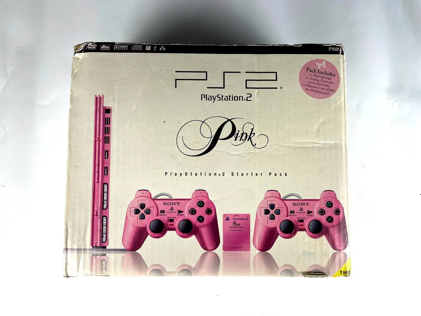 PlayStation 2 Slim Pink Console SCPH-77004 + Box + Manual Set