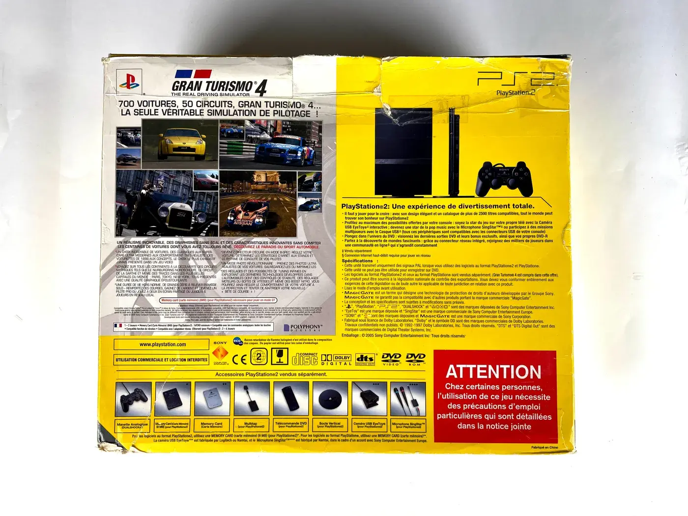 PlayStation 2 PS2 Gran Turismo 4 Pack Console SCPH-70004 Complete