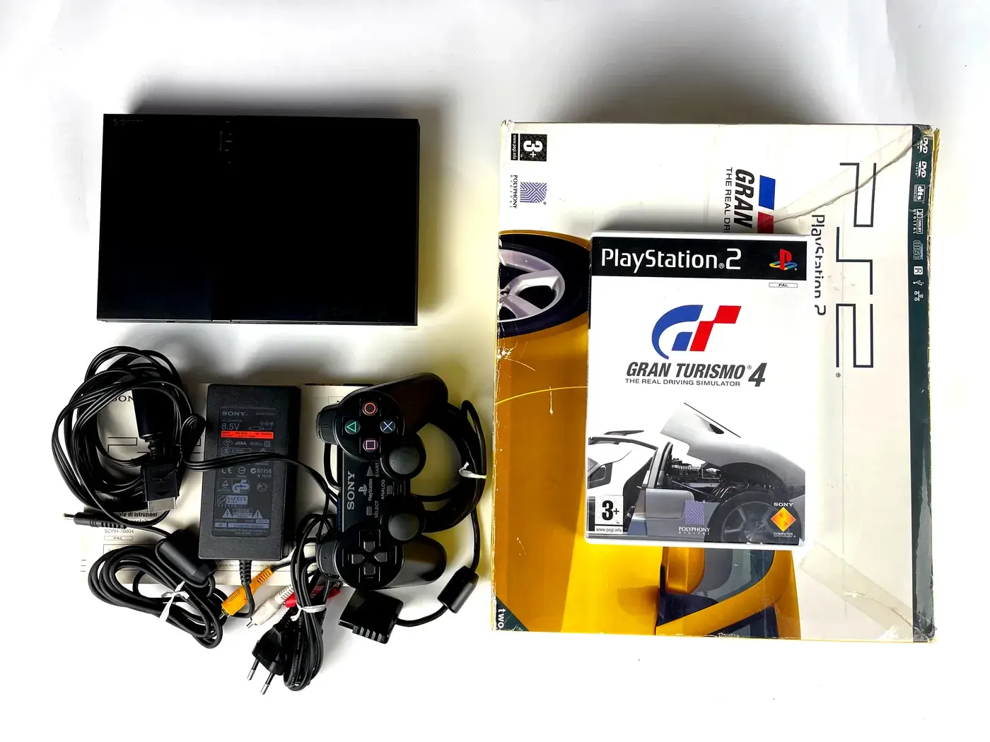 PlayStation 2 PS2 Gran Turismo 4 Pack Console SCPH-70004 Complete
