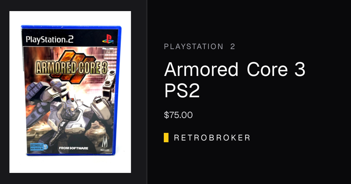 Armored Core 3 PS2 - PlayStation 2 (SLES 51399) | RetroBroker