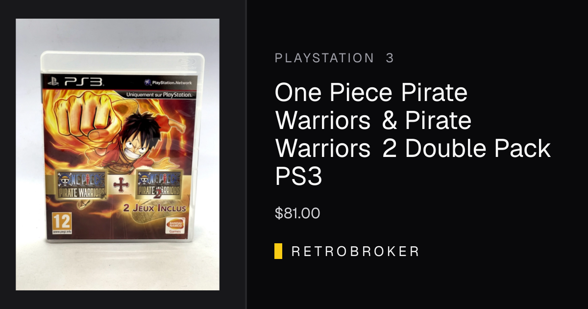 One Piece Pirate Warriors & Pirate Warriors 2 Double Pack PS3
